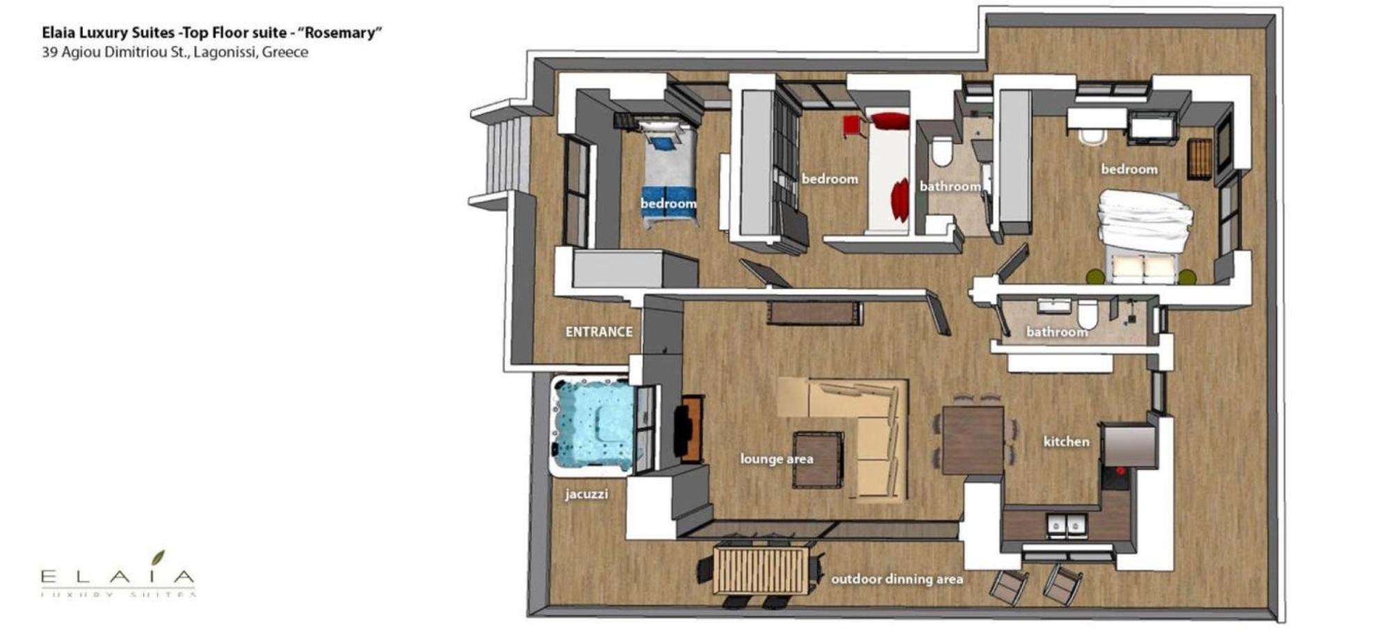 Elaia Luxury Suites Лагонисси Экстерьер фото